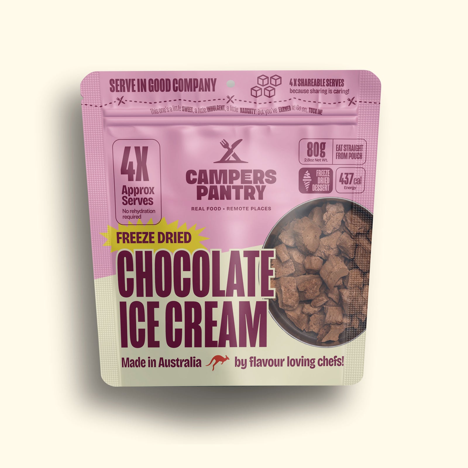 Chocolate Freeze-Dried Ice Cream