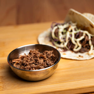 Campers Pantry freeze dried slow cooked beef brisket. Ready for your next adventure as a lightweight hiking food option. 